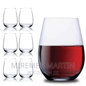 6 Pieces Concave Shaped Drinking Glasses