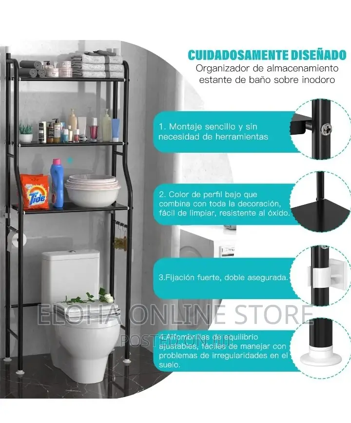 3 Tier Over the Toilet Storage Shelf /Organizer