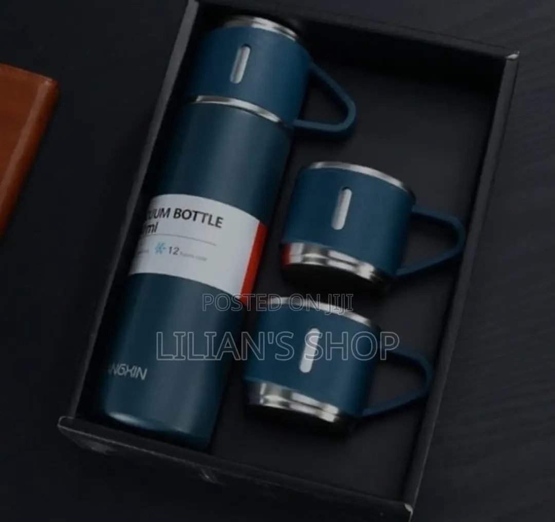 Stainless Steel Vaccum Flask Set With Cups