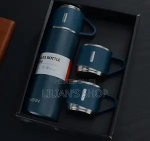Stainless Steel Vaccum Flask Set With Cups