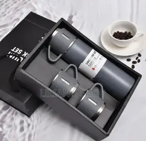 Stainless Steel Vaccum Flask Set With Cups