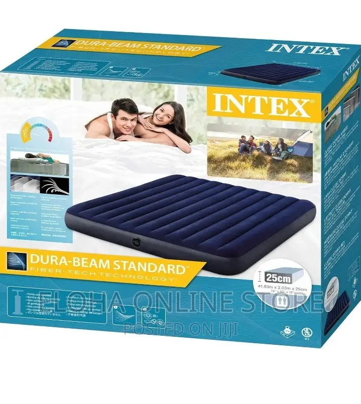 6 by 6 Inflatable Intex Bed