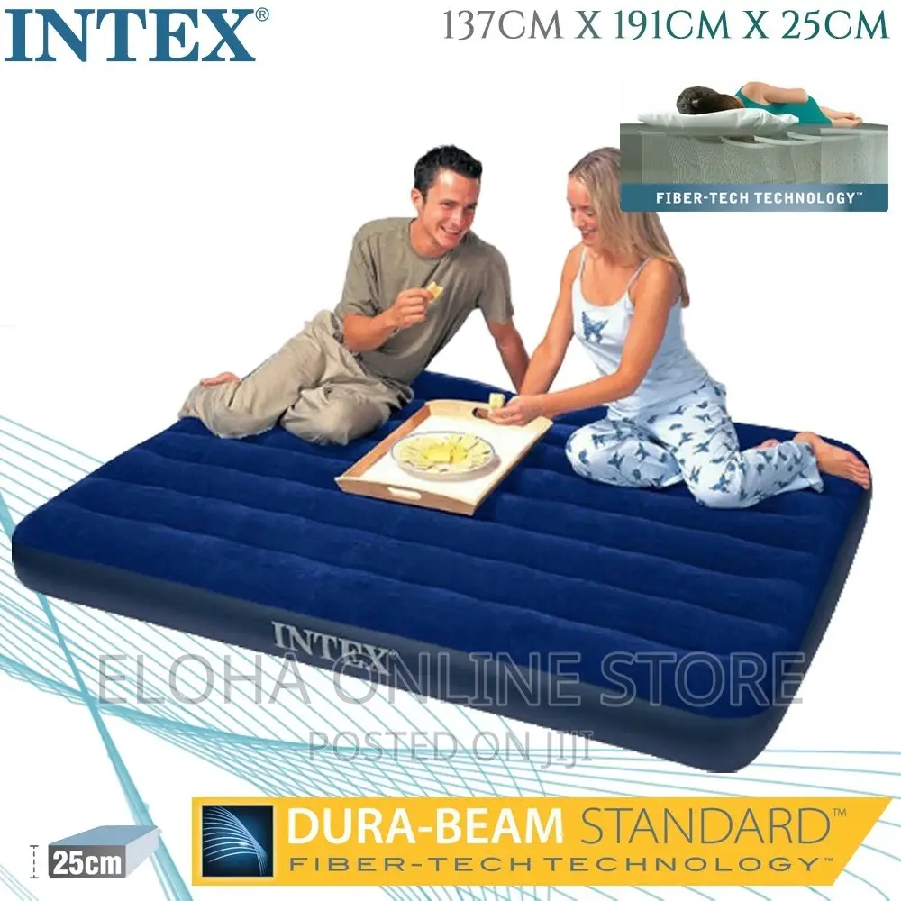 6 by 6 Inflatable Intex Bed