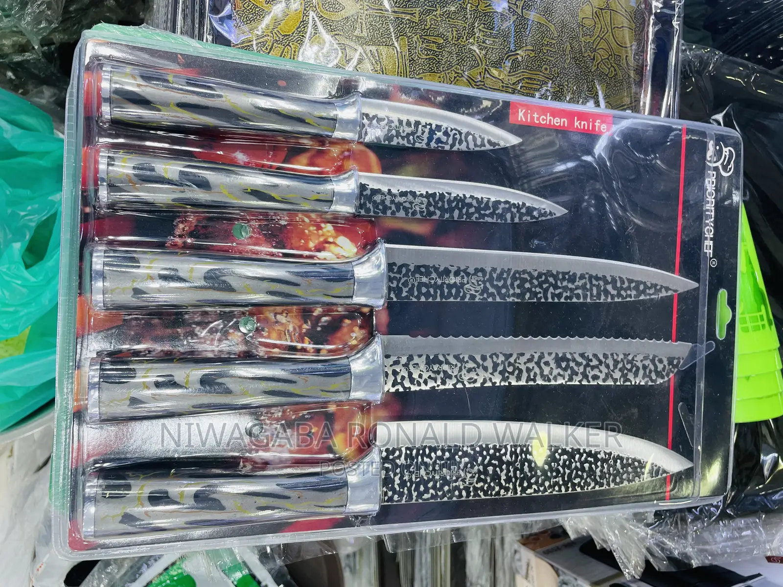 5pc Set of Classic Stainless Steel Knifes