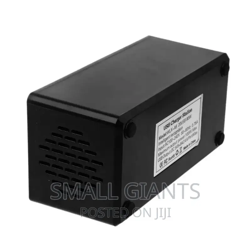 100W 20 Port USB Hub Charger
