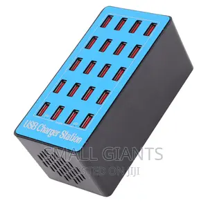 100W 20 Port USB Hub Charger