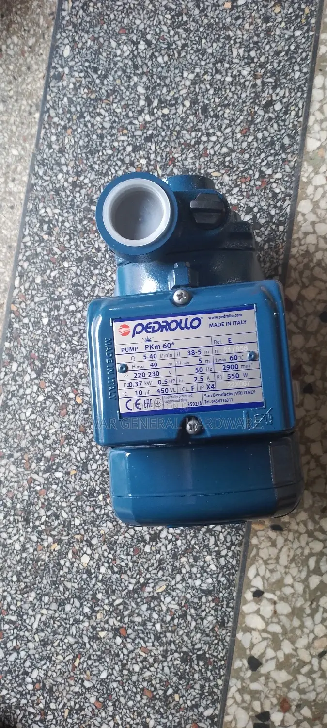 Electrical Surface Pump(0.5HP) "PEDROLLO ITALY"