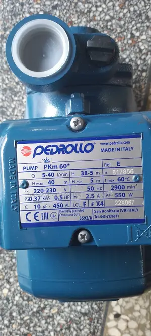 Electrical Surface Pump(0.5HP) "PEDROLLO ITALY"