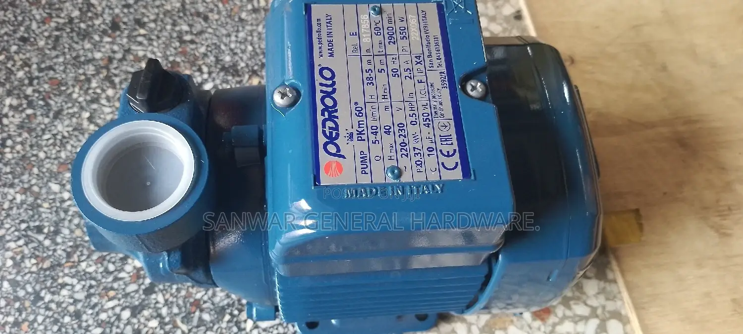 Electrical Surface Pump(0.5HP) "PEDROLLO ITALY"