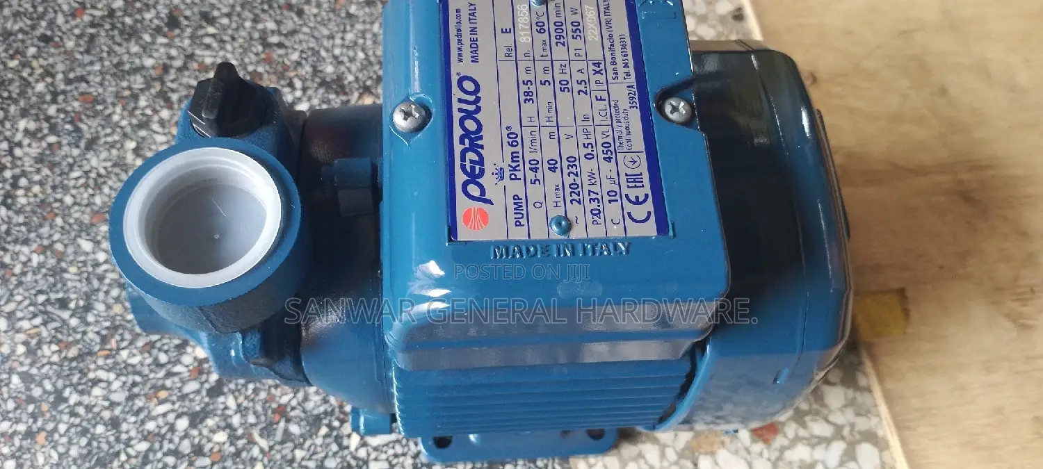 Electrical Surface Pump(0.5HP) "PEDROLLO ITALY"