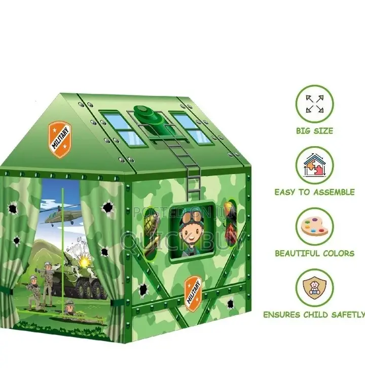 Kids Military Play Tent House