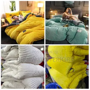 Coral Velvet Duvet Set 6*6