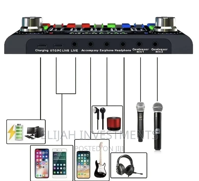 Live Sound Card and BT Accomparliment Voice Mixer