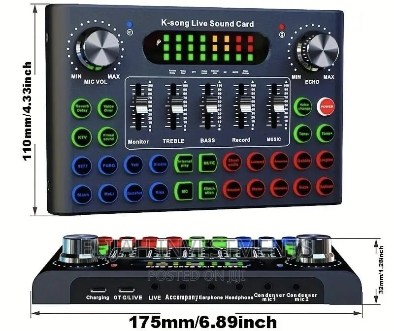 Live Sound Card and BT Accomparliment Voice Mixer