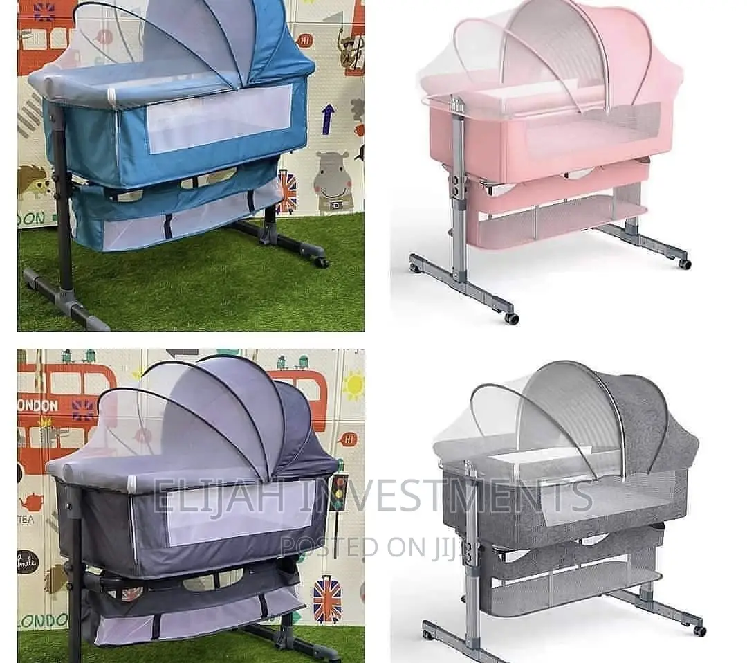 Adjustable Baby Bassinet With a Breathable Net