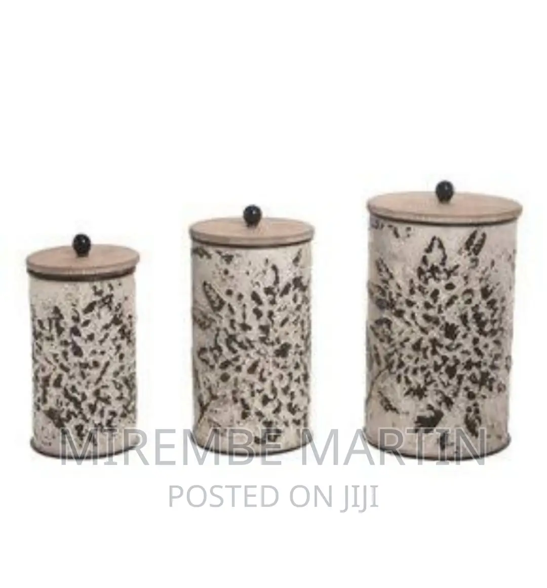 Wooden Cover Cannister