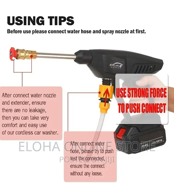 Cordless Portable Electric High Pressure Washing Machine
