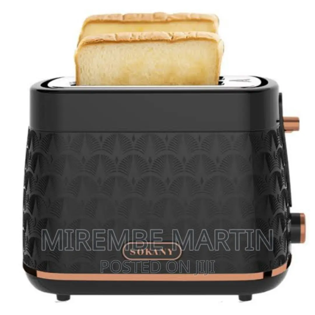 2 Slice Bread Toaster Sk033 Sokany- Black Gold