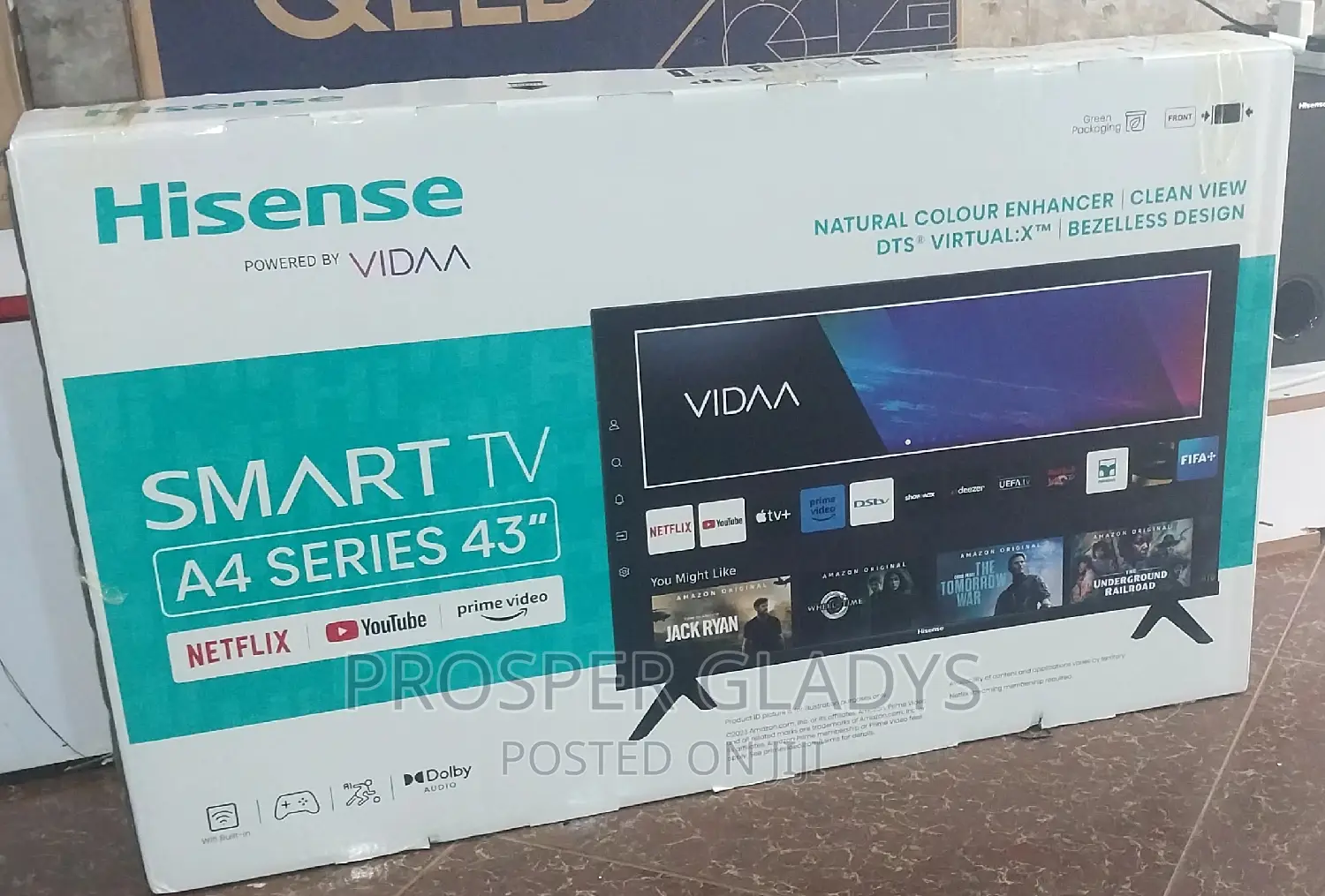 43 Inches Led Hisense Smart Digital Flat Screen Flameless.