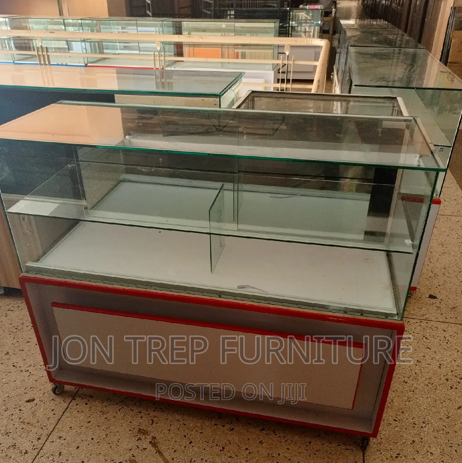 Counter Display Glass Table