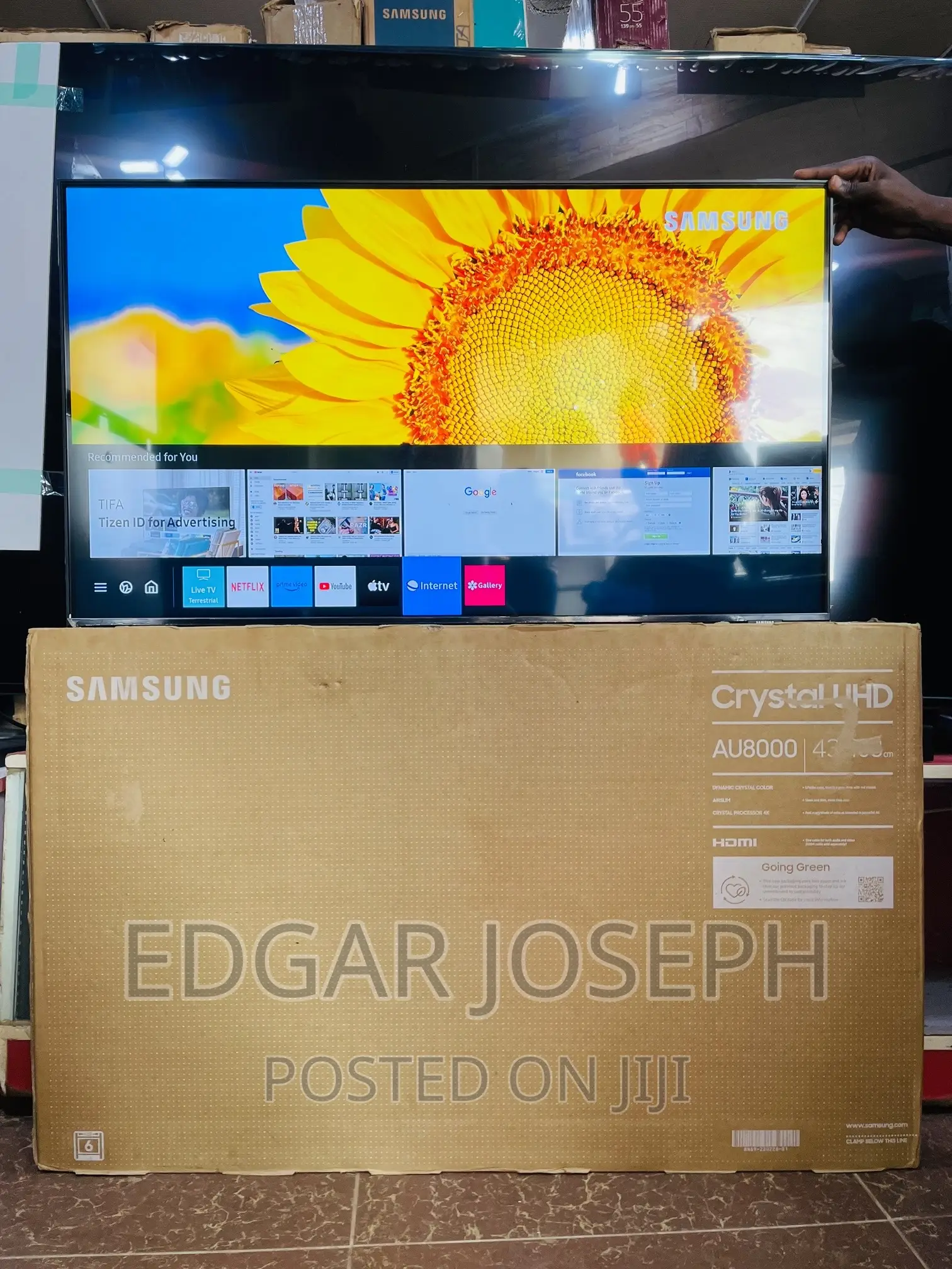 Samsung 43 AU8000 Smart Tv Slightly Used