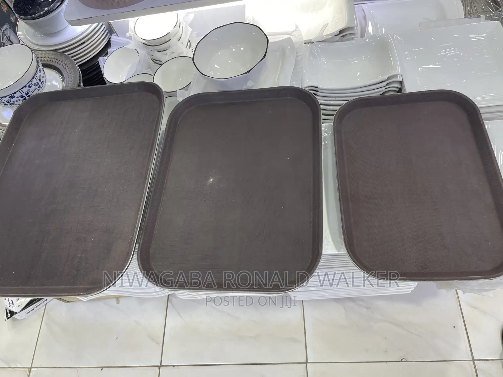 3pc Set of Classic Rubber Trays