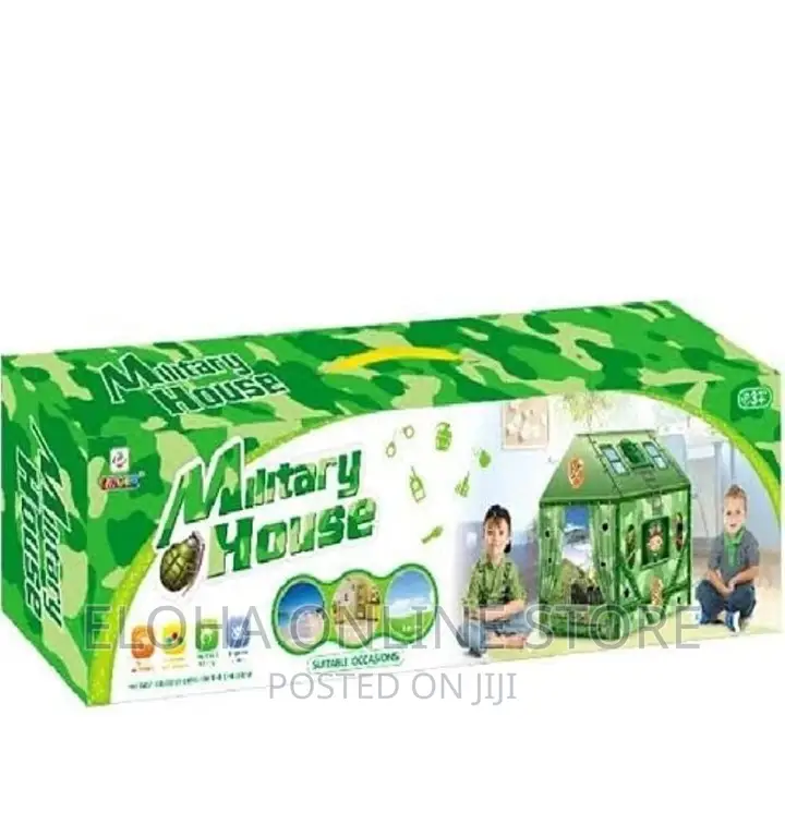 Kids Military Play Tent