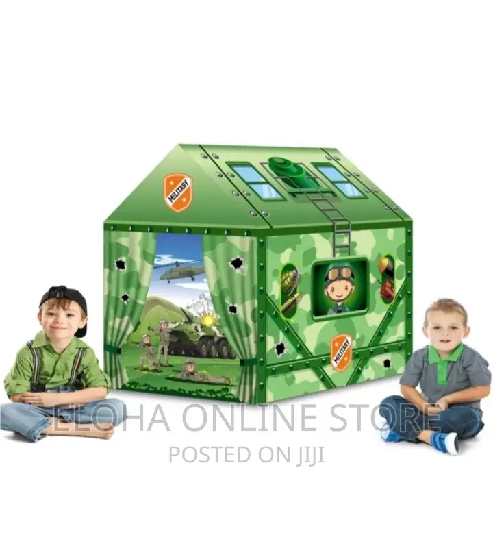 Kids Military Play Tent
