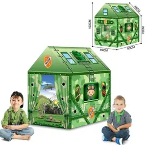 Kids Military Play Tent