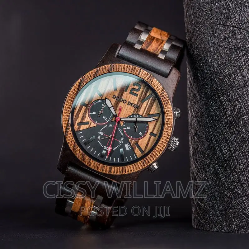 Analogue Chronograph Wooden Watch/Wood Wrist Watch