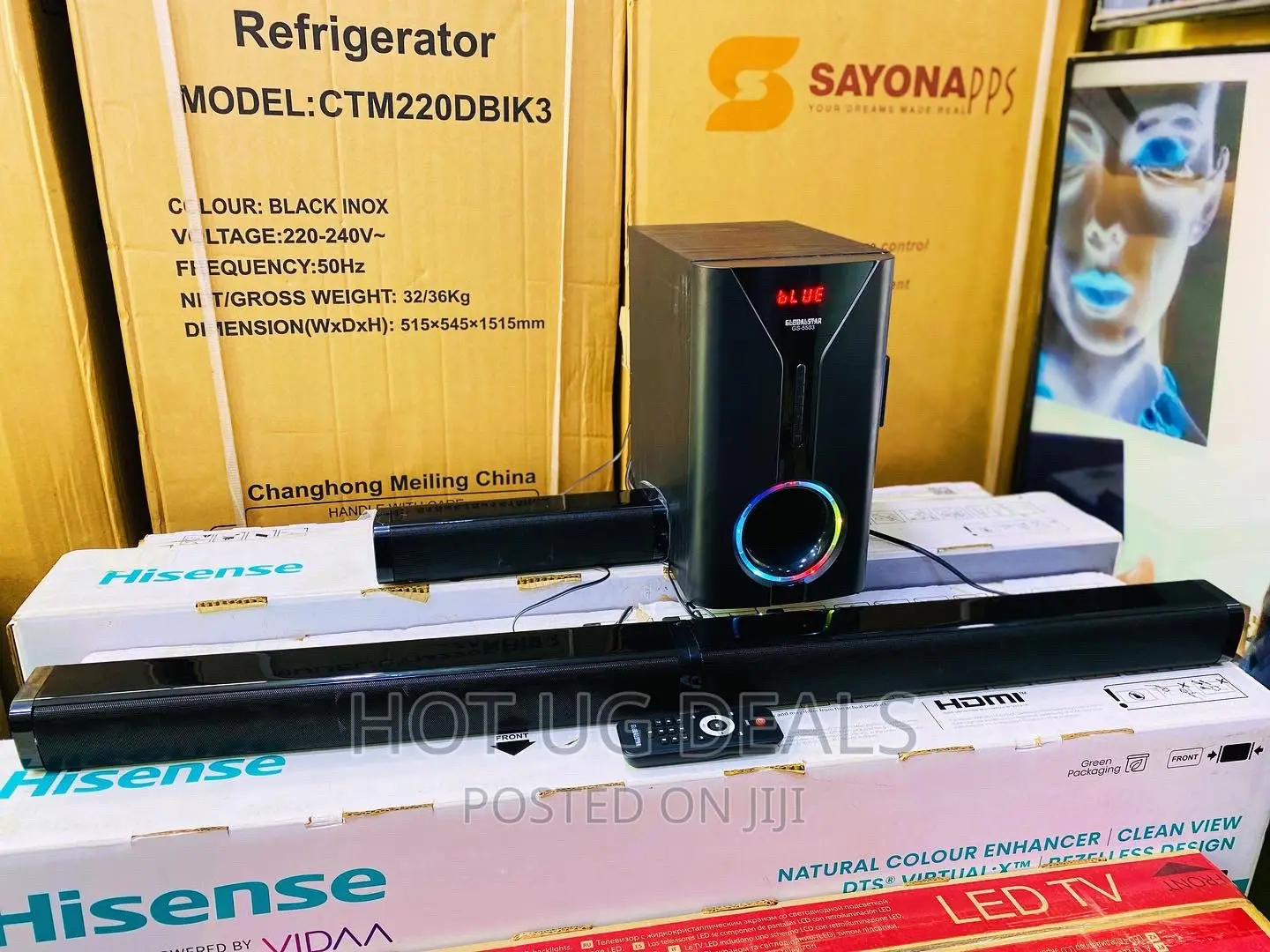 Global Star WIRED SUBWOOFER Soundbar Sound Bar MODLE GS5503 in Central