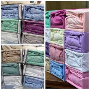 6*6 Plain Coloured Soft Fitted Bedsheets