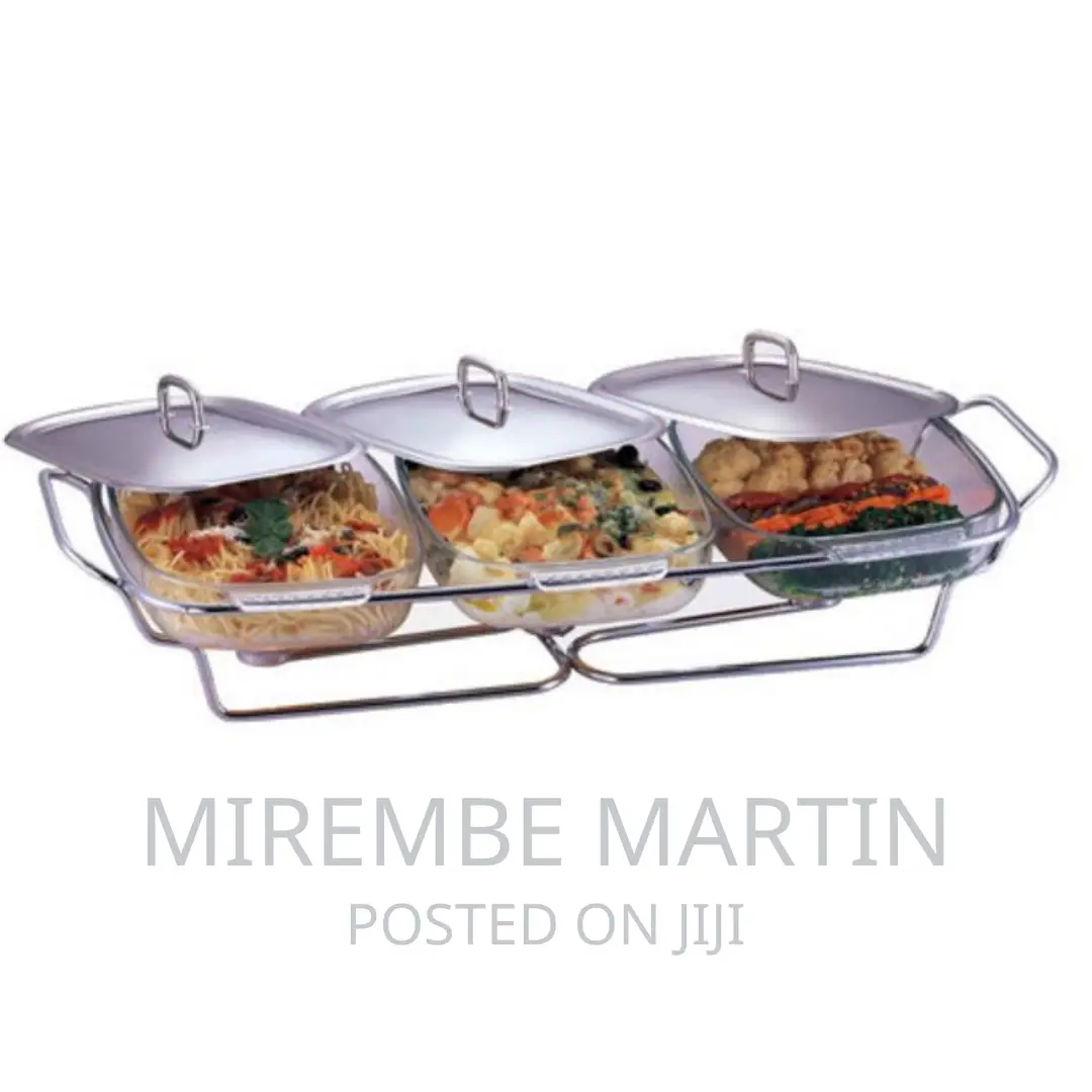 3pieces 1.5litres Serving /Chafing Dishes