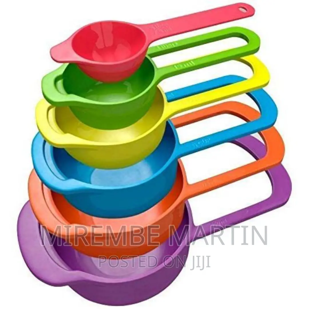 6 Pc Measuring Cups- Multicolour