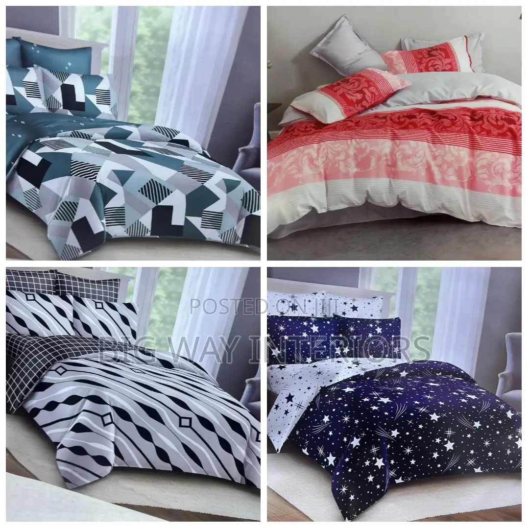 5 by 6 Cotton Duvet With 2 Pillowcases 1 Bedsheet