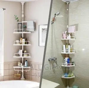 Stainless Steel Shower Caddy With 4 Adjustable Shelves
