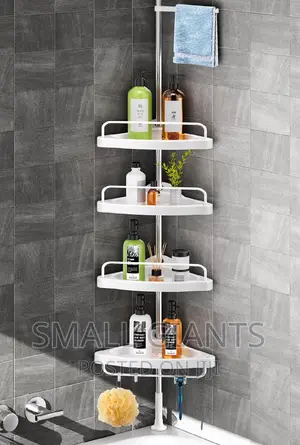 Stainless Steel Shower Caddy With 4 Adjustable Shelves