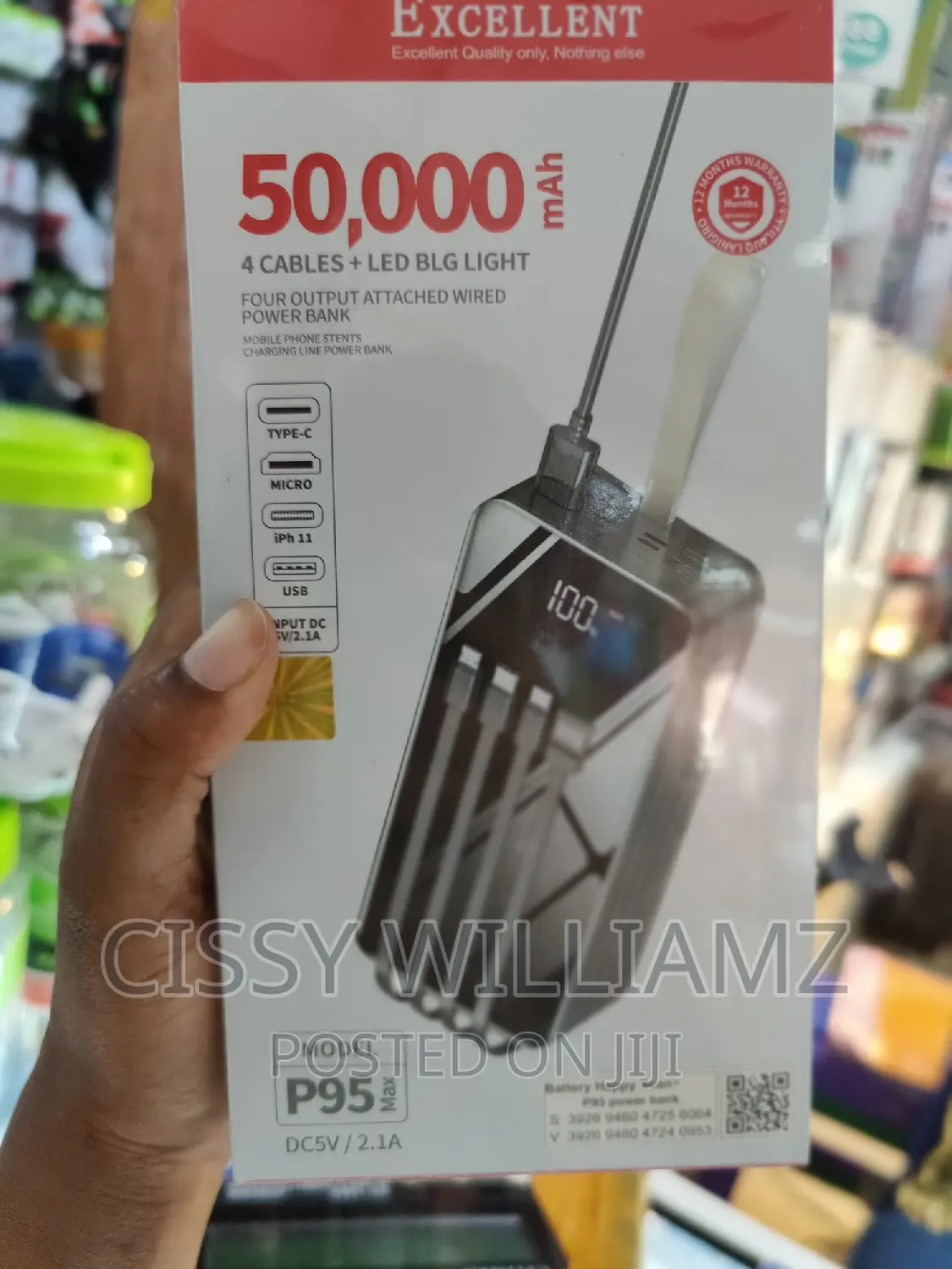 50000mah Excellent Power Bank/High Capacity Power Bank