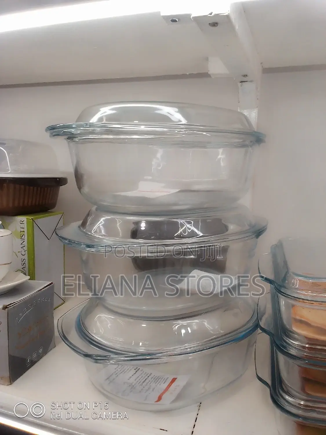 Glass Serving Dishes 3 Pieces Oval Tempered Casserole