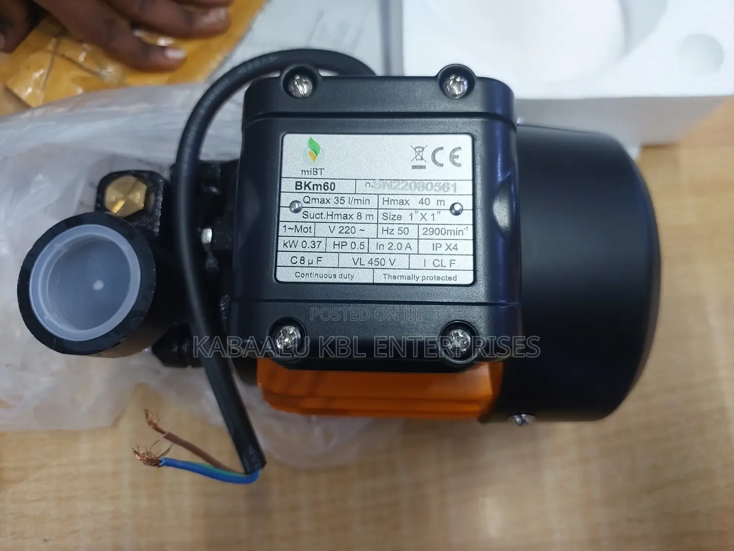 Surface Booster Pump 0.5HP (Mibt)Head Max 40m