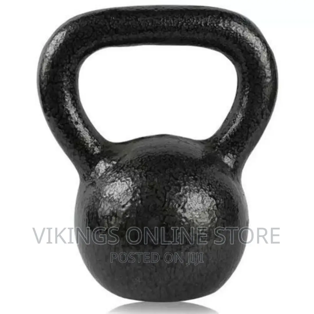 Gym Kettle-Bell Weight for Fitness and Exercises-Black