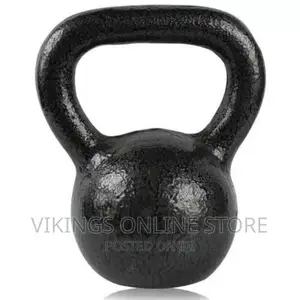 Gym Kettle-Bell Weight for Fitness and Exercises-Black