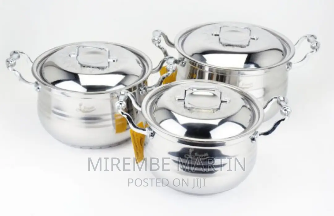 Stainless Steel 3 Piece Cookware Set