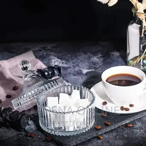Glass Sugar Spices Cookies Bowl for Storage-Transparent