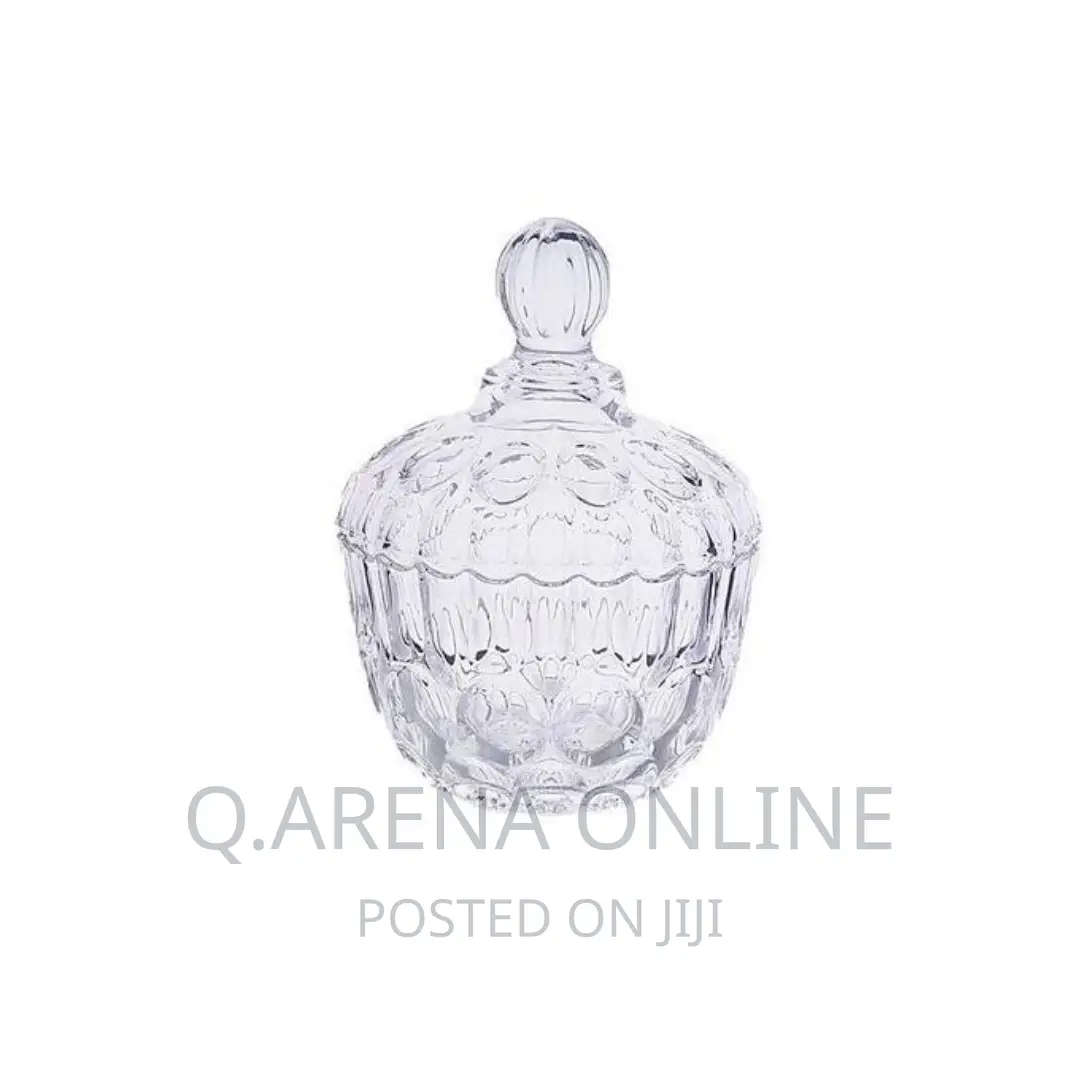 Glass Sugar Bowl/Glass Ware - Clear
