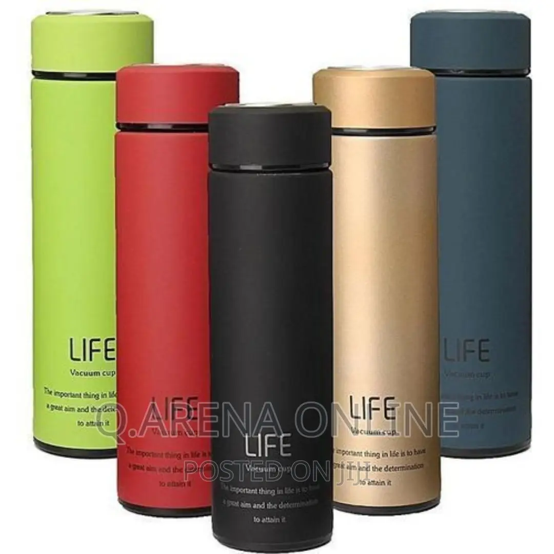 Stainless Steel Vacuum Flask450ml - Red , Blue ,Black