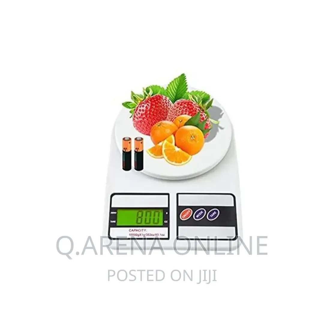Sf400 Digital Kitchen Weighing Scale With Light - White