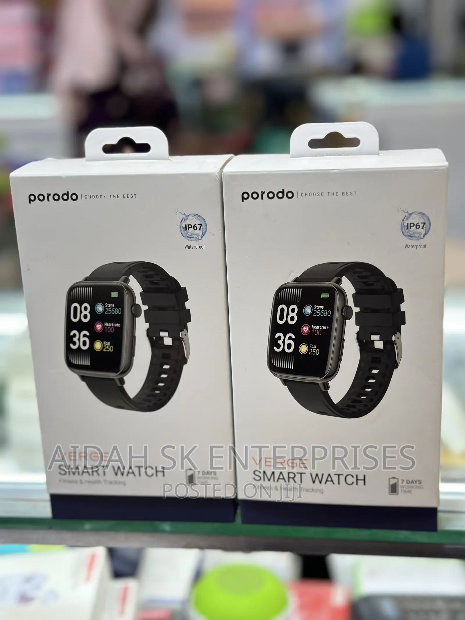 Porodo Verge Smart Watch Fitness Health Tracking