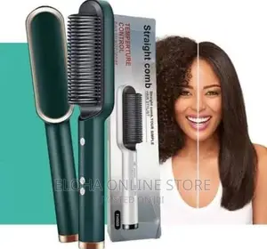 Hair Straightener Comb Brush