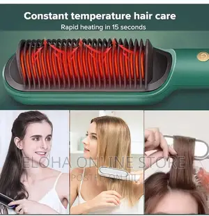 Hair Straightener Comb Brush